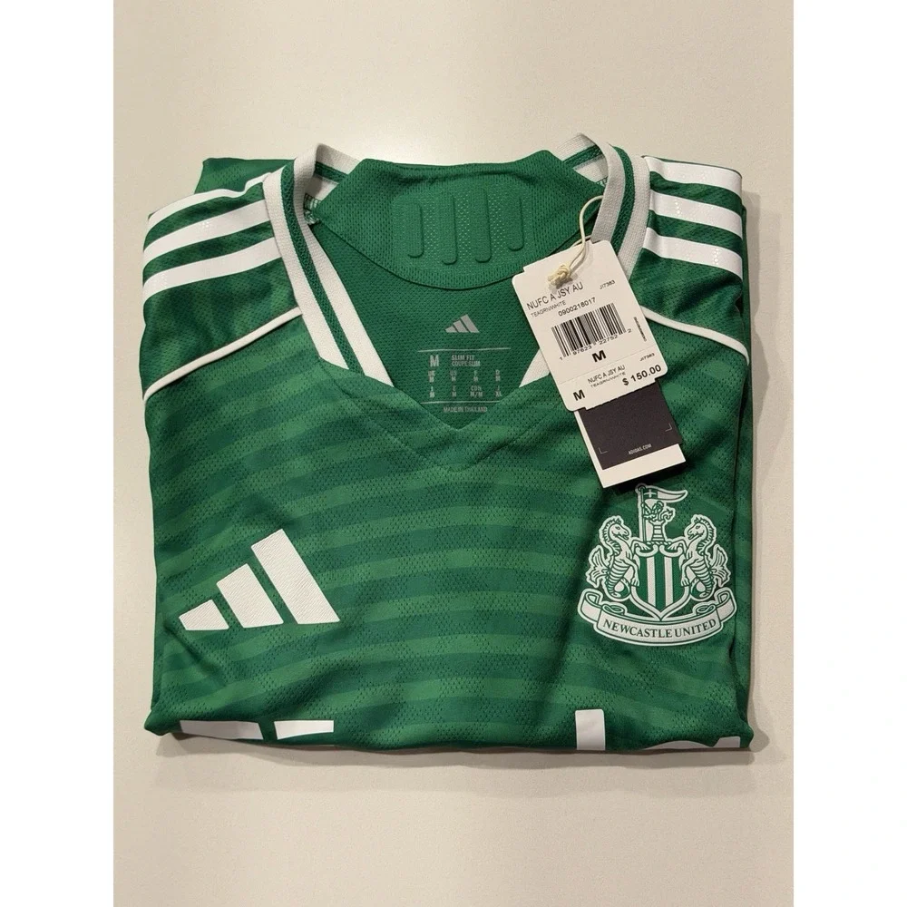Adidas Newcastle United Away Jersey Green White JI7383 Mens Medium NWT